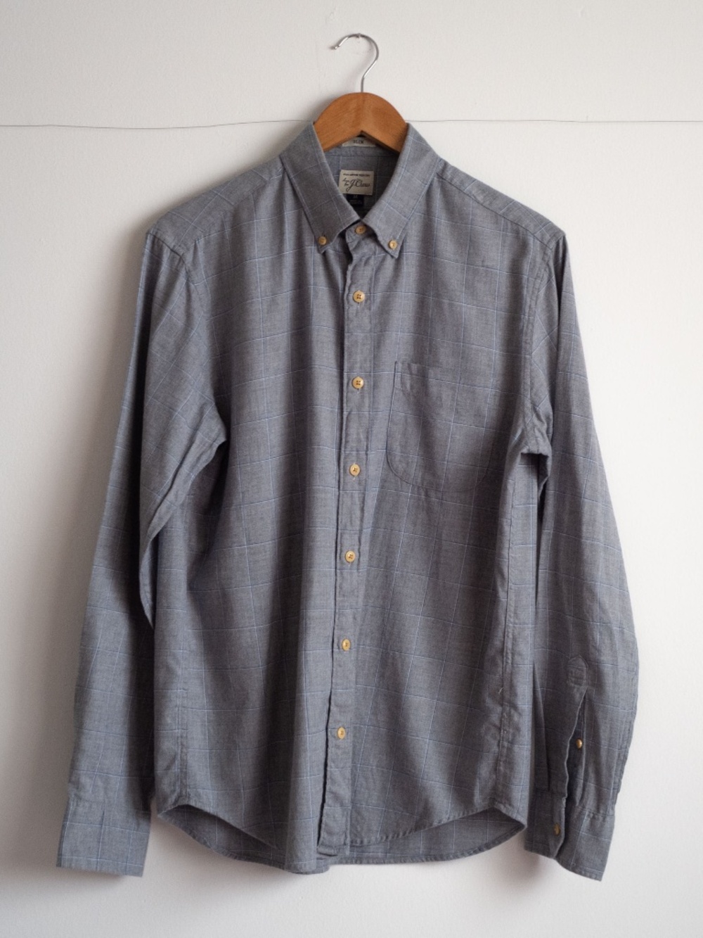 J.CREW BUTTON DOWN LIGHT FLANNEL SHIRT MEDIUM